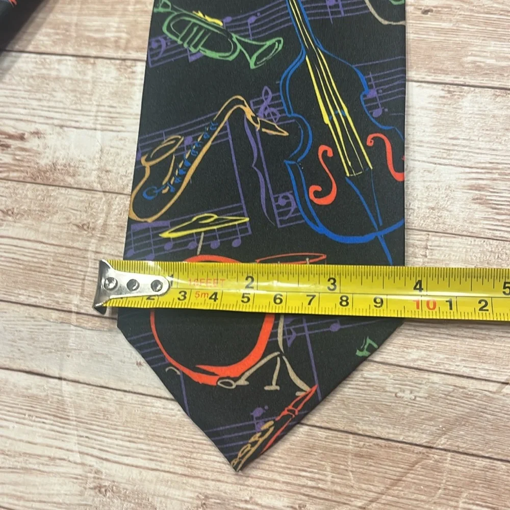 Ralph Marlin Black Musical Instrument Tie